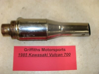 KAWASAKI Vulcan 700 1985 fabricante original VN700 VN750 tubo de escape silenciador punta izquierda Foto 1 de 4