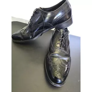Scarpe eleganti Oxford vintage Florsheim Royal Imperial da uomo a coda di rondine taglia 8,5 B - Foto 1 di 8