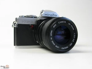 Minolta XG-S SLR Camera + Zoom Lens Exakta 35-70 MM Macro Lens Mirror Reflex - Picture 1 of 3