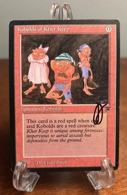 MTG Kobolds of Kher Keep Signed Julie Baroh Legends Artist Proof AP Magic - Image 1 of 2