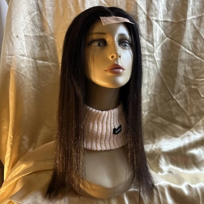 Lacefront Human blend Brown 14 Inch Wig - Image 1 of 4