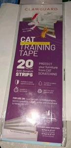 Cat Training Tape Strips Deters Cats from Scratching, 20 Strips for Sofa, Drapes - Picture 1 of 4