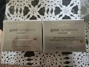 Jafra Gold Dynamics Recover Day Cream SPF 15 & Night Cream Fullsize Set - Picture 1 of 2