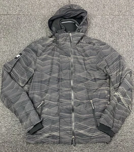 Superdry Mens Windbreaker Hooded Jacket Medium Grey Full Double Zip - Picture 1 of 12