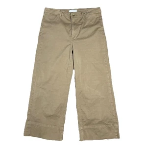 Pantalón Everlane Mujer Talla 12 Recortado Hasta Corte Algodón Fluido Pierna Ancha Oficina - Imagen 1 de 10