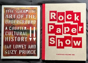 2 fine Poster Books from my Poster Library  Signed Flatstock and Underground Art - Bild 1 von 1