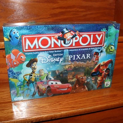 sealed vintage 2007 MONOPOLY Disney Pixar Edition board game Parker Bros Hasbro - Image 1 of 4