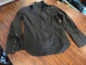 EXPRESS design Studio Black Modern Fit Stretch Mens Sz Medium Shirt - Picture 1 of 4