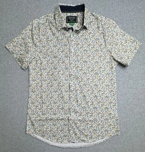 Heritage Report Collection Floral Button Up Shirt Men’s Size Medium Slim Fit - Picture 1 of 8