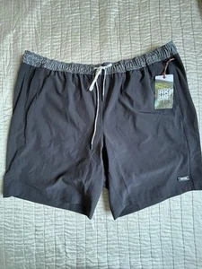 Duluth AKHG NEW Swim Shorts Mens 3XL Lost Lake Trunks 8" Black Alaskan Hardgear - Picture 1 of 8