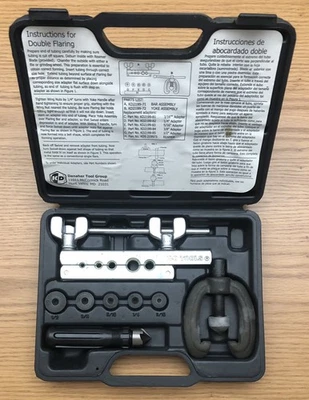 K-D Tools 2199 Double Flaring Tool Set Made In USA w/ Threaded Dies in Case - Image 1 of 3