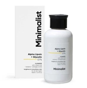 Minimalista 7% Ala & Aha lavado facial aclarador para piel brillante 100 ml - Imagen 1 de 5