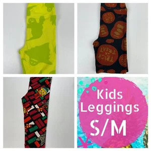 Lot -Lularoe S/M Kids Halloween and Christmas Leggings - Picture 1 of 4