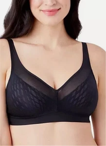 Wacoal 852336 Elevated Allure Wire Free Women's Black Bra New 38 D - Picture 1 of 10