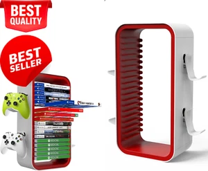Oyo-1 40cm Game Storage Tower – Holds 18 Discs & 4 Controllers, PS5/Xbox/Switch - Picture 1 of 12