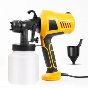 Pistola de pintura pulverizadora de pintura 500W 800 ml HVLP eléctrica para el hogar funciona hágalo usted mismo - Imagen 1 de 9