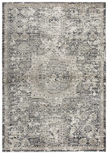 Rizzy Rugs Gray Transitional Casual Distressed Faded Area Rug Medallion PN6977 - Picture 1 of 10