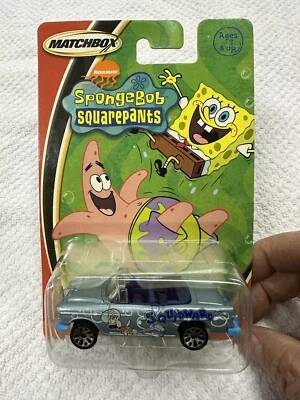 ©2003 Matchbox Spongebob Squarepants - Squidward Blue Chevy - Image 1 of 2