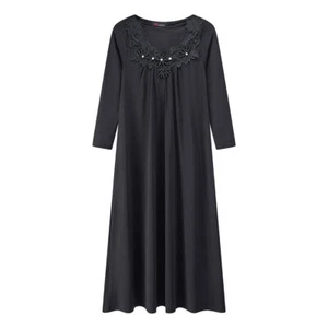 Girls Abaya Dress for Islamic School Madrasa Diamante Party Ceremony Kids - Picture 1 of 14