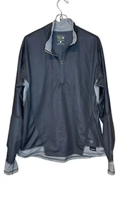 Mountain Hardwear Women Jacket Windstopper Dri Fit Long Sleeve Pullover Gray XL - Picture 1 of 10