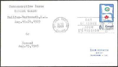 Canada    #500    "SUMMER & WINTER GAMES"     Fine Used  1969 First Day Cover - Image 1 of 2