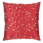 Blossom by Surya Down Pillow, Red/Camel/Cream, 18' x 18' - HH093-1818D