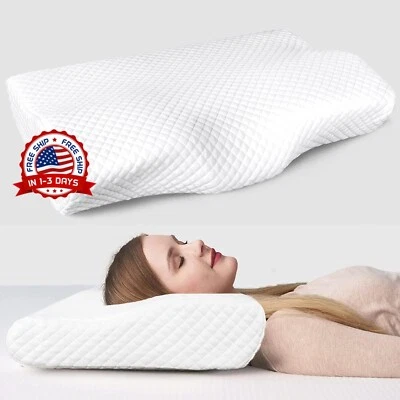 Almohada Para Dormir Ergonomica Ortopedica Gel Contorno Dolor De Cuello Cervical - Image 1 of 4