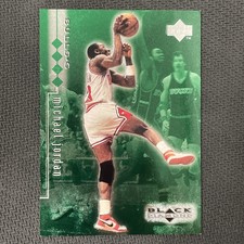 1998-99 UPPER DECK BLACK DIAMOND MICHAEL JORDAN EMERALD QUADRUPLE /150 CARD #1