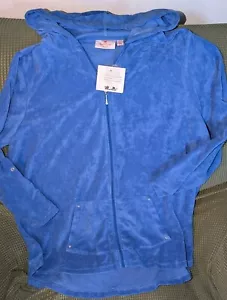 Chaqueta Quacker Factory con Capucha Cremallera Polar Talla Grande 2X Bolsillos Azul Brillante Nueva con Etiquetas - Imagen 1 de 4