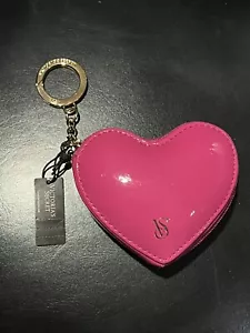 Victoria's Secret Pink Shine Heart Pouch Keychain New - Picture 1 of 3