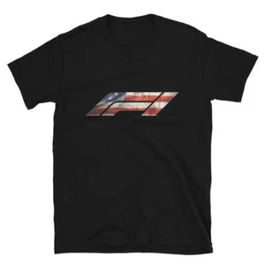 American Flag Formula 1 Short-Sleeve Unisex T-Shirt - Picture 1 of 7