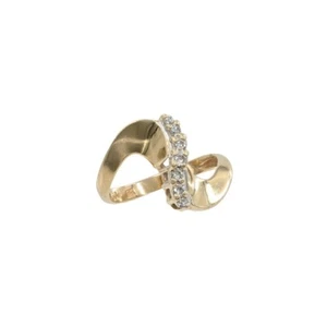 Modischer Damenring Diamant 7 Diamanten 0,15 Karat T.W. 14K Gelbgold (PZ1003534) - Bild 1 von 6