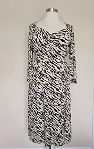 Torrid Plus Size 2 Open Waist Long Animal Print Langarm Kleid Seitenschlitz - Bild 1 von 17