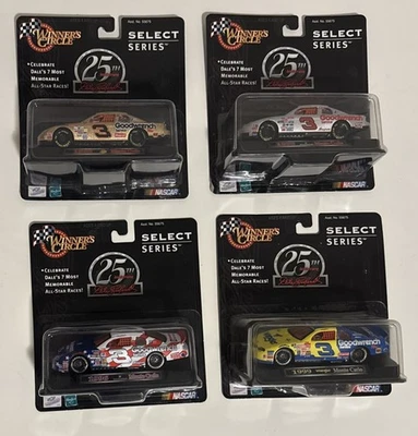 Dale Earnhardt NASCAR 1:43 Select Series Monte Carlo #3 Winners Circle Lote de 4 Foto 1 de 4
