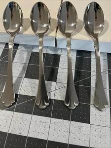 Towle Chelmsford (4) Teaspoons 18/8 Stainless Flatware Germany Satin - Picture 1 of 7