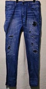 PRPS Slim Distressed Denim Jeans Men’s Sz 32 X 31 Blue - Foto 1 di 19