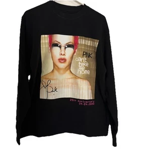 Felpa Pullover Grande P!NK Rosa Alecia Moore Can't Take Me Home Ufficiale Nuova - Foto 1 di 10