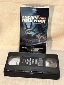 Escape from New York VHS 1984 John Carpenter Kurt Russell Nelson Horror SciFi - Picture 1 of 8