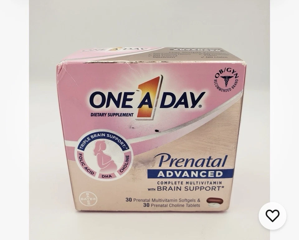 Multivitamínico Completo Avanzado Prenatal One A Day para Mujer - 30 Cápsulas Blandas y... Foto 1 de 4