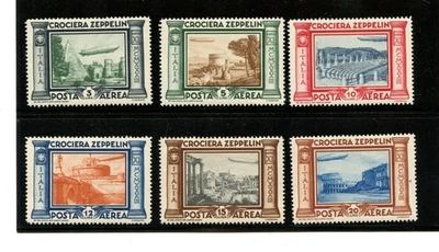 Italy #C42-C47 (I803) Comp 1933 Zeppelin issue, MNH, VF, CV$330.00 - Image 1 of 2