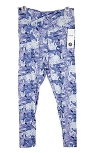 Otos Active Womens 1X Leggings Pants High Waisted Full Length Casual Purple NEW - Picture 1 of 6