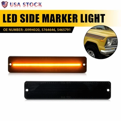 Luz indicadora frontal LED âmbar para Jeep J20 Pickup 1974-1987/74-83 J10 Pickup - Imagem 1 de 4