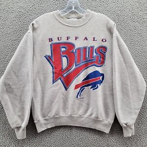 Vintage Chalk Line Men's Sweatshirt Buffalo Bills Gray Red Blue Size Medium