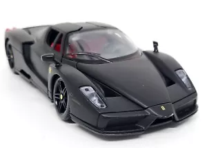 Maisto 1/24 - Ferrari Enzo Matt Black Supercar Diecast Scale Model Car - Foto 1 di 8
