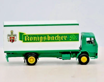 Camión de reparto de cerveza Herpa Scania escala HO Kitzmann Konigsbacher alemán 1:87 Foto 1 de 4