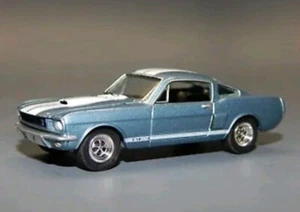 1966 '66 Ford Shelby GT350 Lite Blue w/White Stripes Diorama Replica Ltd 1/64 - Picture 1 of 3