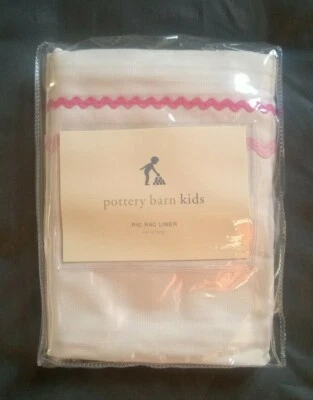 Forro de carreras Pottery Barn Kids rosa Ric para cesta Sabrina extra grande Foto 1 de 2