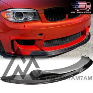 V2 Design Close Vent Carbon Front Lip Spoiler For 2011 2012 BMW E82 1M Coupe - Picture 1 of 6