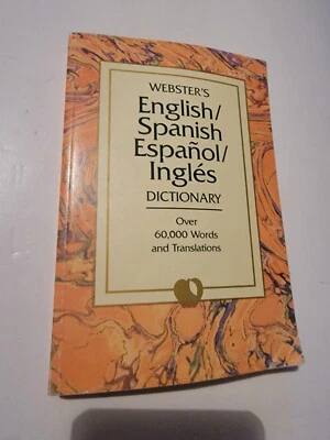 Webster's English Spanish Dictionary 1993  Paperback Ingles Espanol - Image 1 of 4