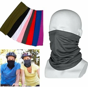 Gesicht Fahrrad Maske Sonnenschutz Halsgamasche Sturmhaube Halstuch Band - Bild 1 von 13